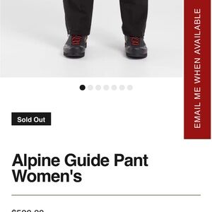 Arcteryx Black Alpine Guide Women's waterproof Pants
